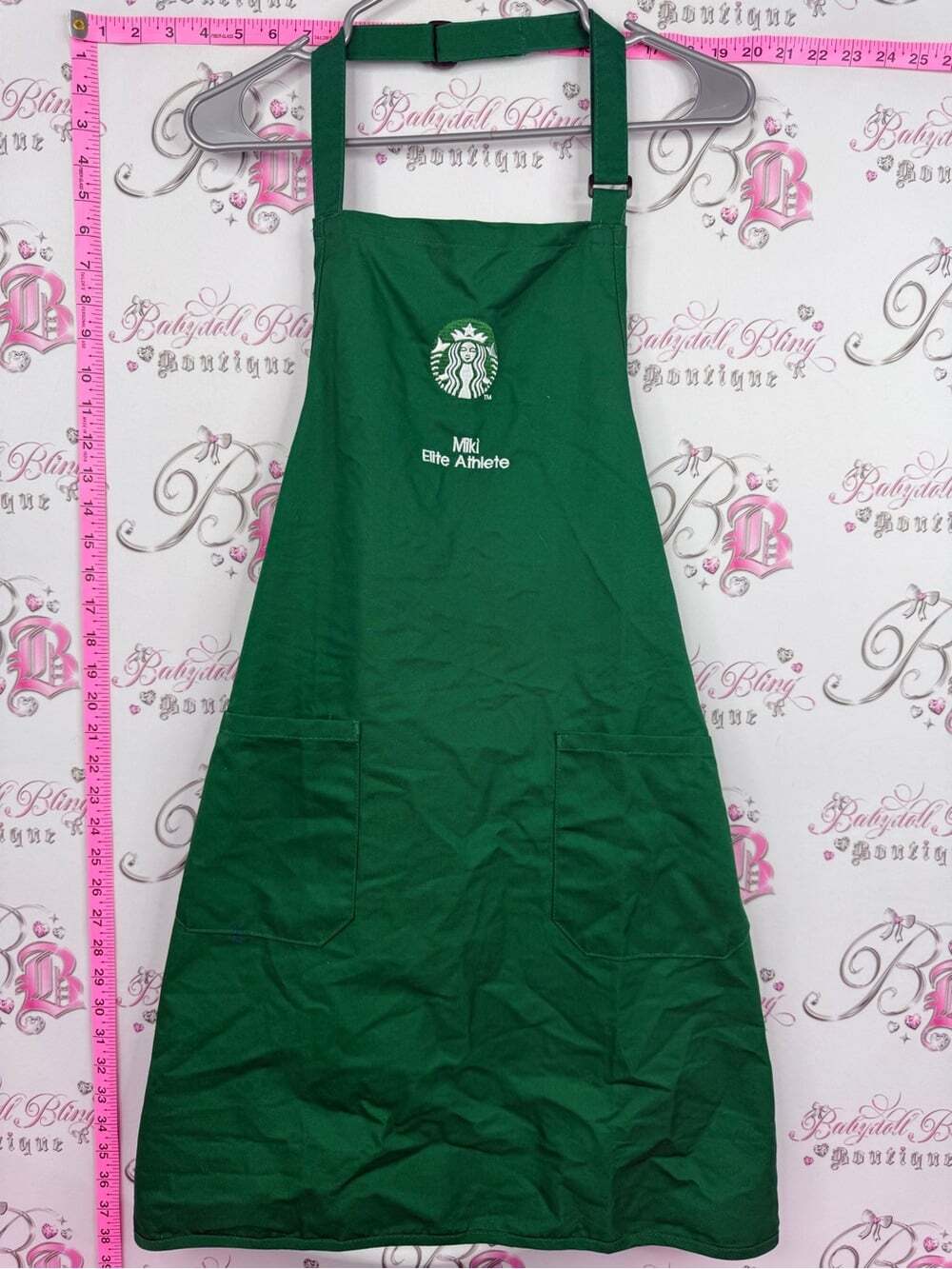 Starbucks apron Dark Green Barista Apron with Logo and Pockets